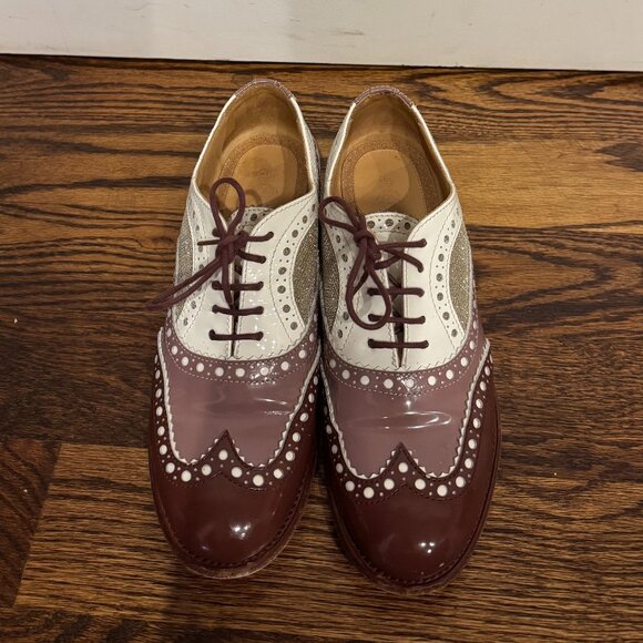Office of Angela Scott Mr. Doubt Oxfords in Plum